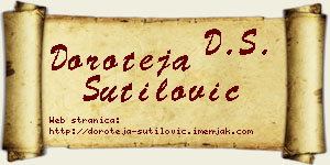 Doroteja Šutilović vizit kartica